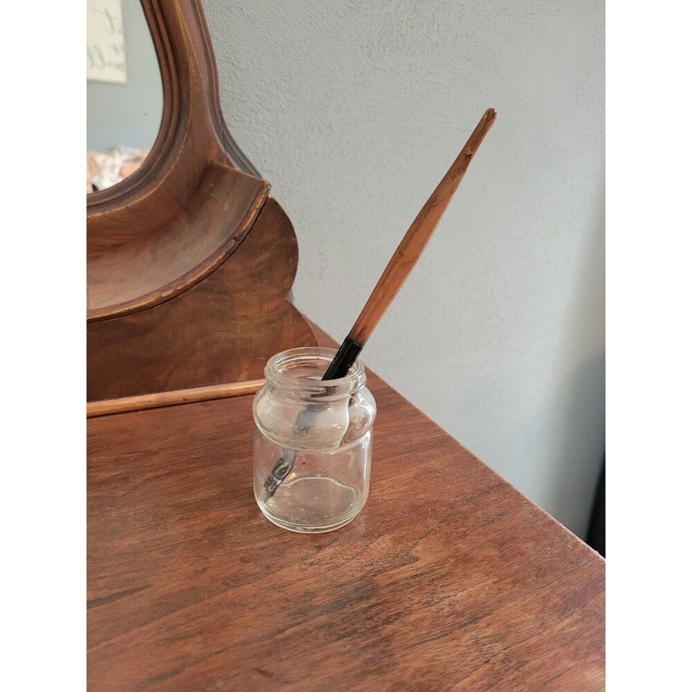 Antique Spence Fountain Pen And Inkwell